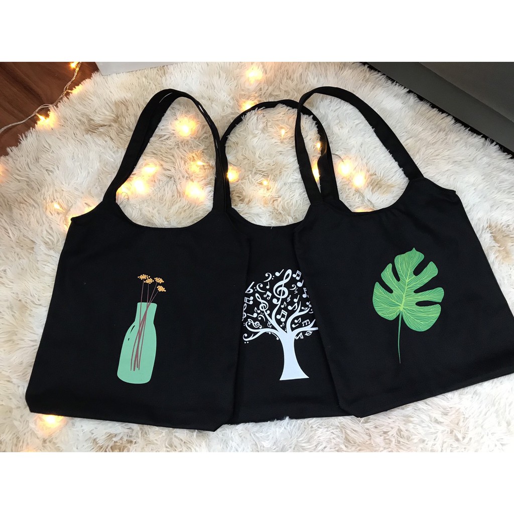 Đặt túi vải canvas màu đen trơn tại Cần Giờ Túi vải bố - Túi vải canvas Hoàng Phát
